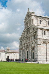 Fototapeta premium Torre pendente e Duomo di Pisa, cattedrale