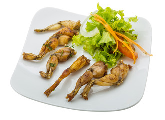 Grilled frog legs