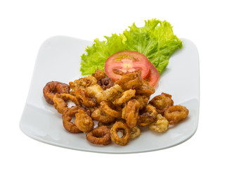 Fried squid rings