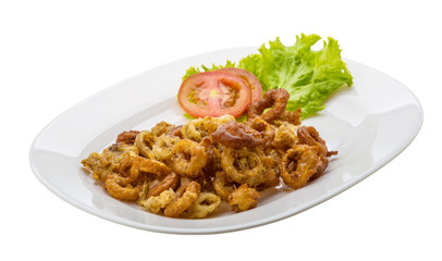 Fried squid rings