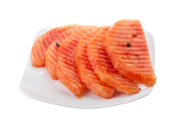 Sliced watermelon