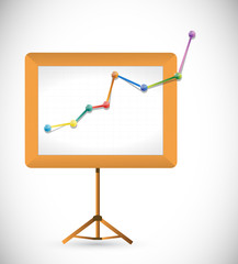business presentation board illustration