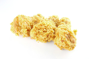 fried chicken of isolated.