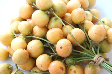 Baccaurea ramiflora or burmese grapes.