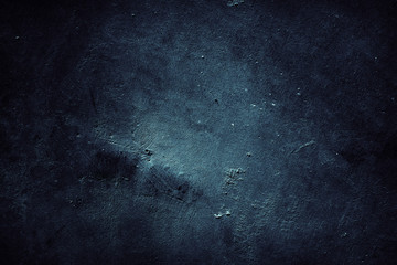 Blue dark grunge concrete stone texture wall background
