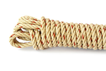 white coil rope