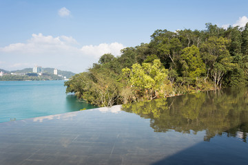 Fototapeta premium Sun Moon Lake scenery