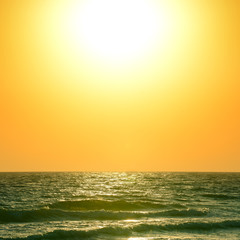 sunrise over the ocean