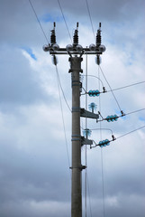 High voltage electricity pylon
