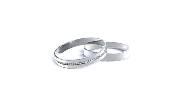 Zwei Eternity Ringe