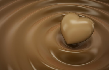 Fototapeta na wymiar Chocolate Heart
