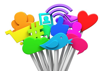 Social media symbols