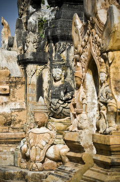 détail de temple, Myanmar