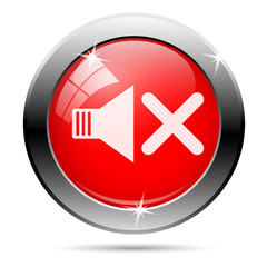 Obraz premium No sound icon