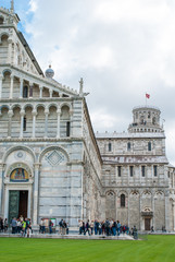 Obraz premium Torre pendente e Duomo di Pisa, cattedrale