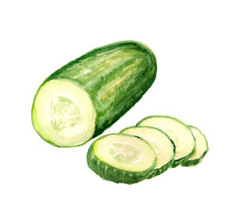 Half of cucumber