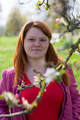 Young girl with red hair