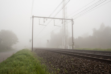 railway foggy