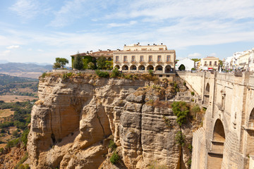 Spain, Rhonda, new bridge and house 
