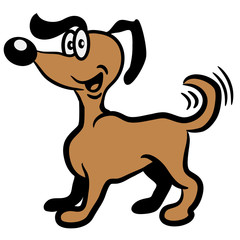 hund süss schwanz wedeln