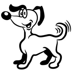 hund süss passt auf