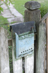 Old and rusty letter box
