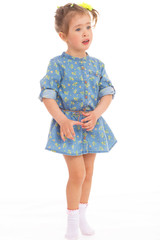 charming little girl playing and having fun.