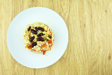 Fried rice vegetarian food