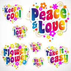 Flower power, Peace and love,…