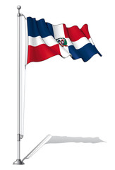 Flag Pole Dominican Republic