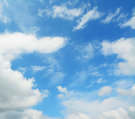 Obraz na płótnie Canvas soft clouds in the sky