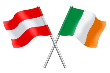 Flags : Austria and Ireland