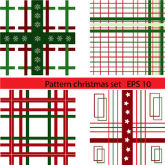 Set of Christmas patterns