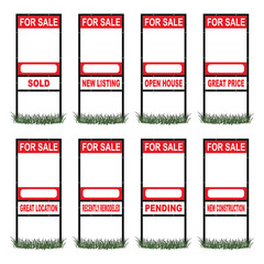 Real Estate For Sale Sign Tall