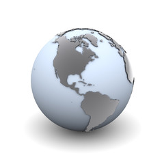 Erdkugel - Nordamerika