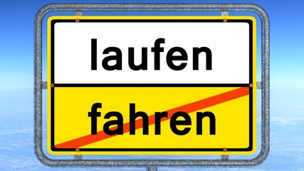 Obraz premium laufen - fahren