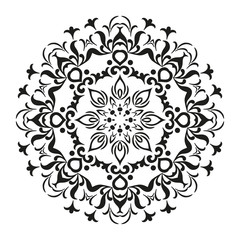 Abstract contour pattern