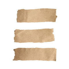 brown torn paper set