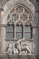 Detail of St Mark cathedral in Venice Itay