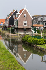 Historic Dutch fishermen village called Marken