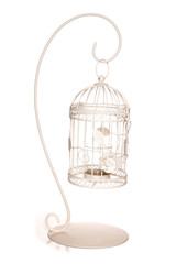 shabby chic bird cage