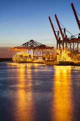 Container Terminal at Night