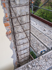 reinforced concrete structure deteriorated