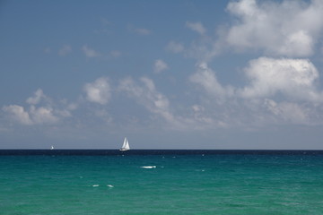 Fototapeta premium Beautiful seascape on a summer sunny day