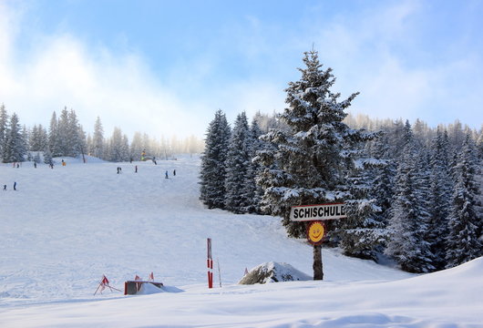 Ski resort Zillertal Arena. Gerlos, Austria.