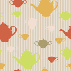 Seamless tea pattern