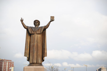 Francis Scorina's monument in Minsk