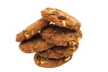 cookies with chocolate and nuts