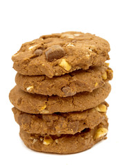 cookies with chocolate and nuts