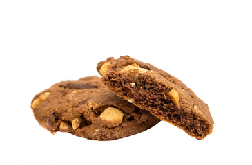 cookies with chocolate and nuts